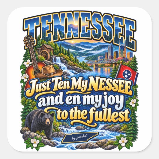Tennessee sticker (Voorkant)