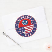 Tennessee sticker, phone case, tote bag, clock vierkante sticker (Envelop)