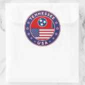 Tennessee sticker, phone case, tote bag, clock vierkante sticker (Tas)