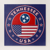 Tennessee sticker, telefoongeval, canvas tas, klok legpuzzel (Verticaal)
