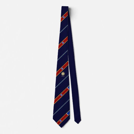 Tennessee strepen vlag stropdas (Voorkant)