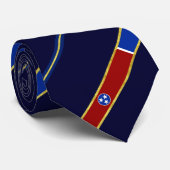 Tennessee strepen vlag stropdas (Opgerold)
