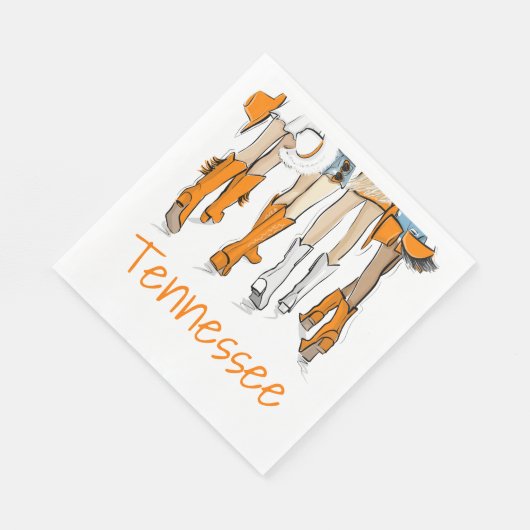 Tennessee Tailgate Girls Cocktail Game Day Servet (Hoek)
