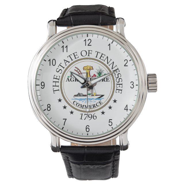 Tennessee-teken Horloge (Voorkant)