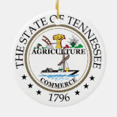 Tennessee-teken Keramisch Ornament (Achterkant)