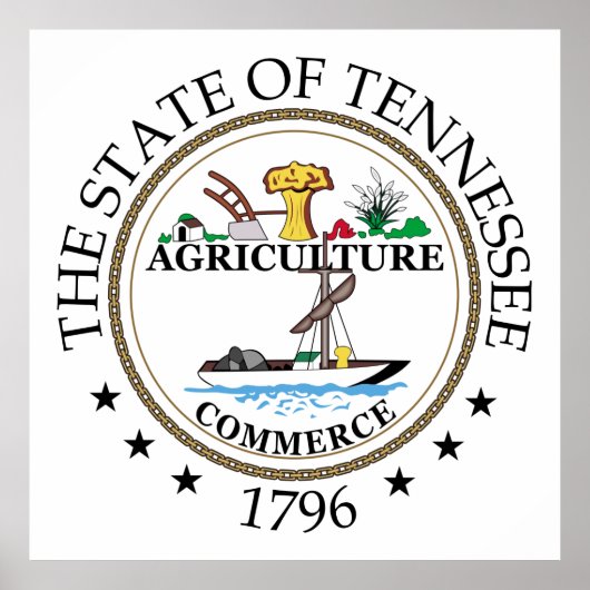 Tennessee-teken Poster (Voorkant)