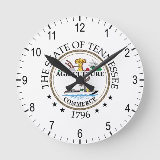Tennessee-teken Ronde Klok (Voorkant)