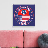 Tennessee, Tennessee poster, canvas Afdruk (Insitu (Woonkamer))