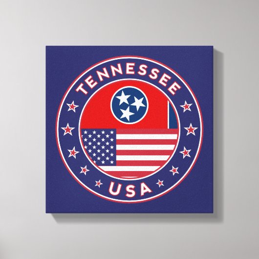 Tennessee, Tennessee poster, canvas Afdruk (Voorkant)