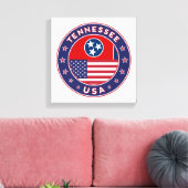 Tennessee, Tennessee poster, canvas Afdruk (Insitu (Woonkamer))