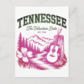 Tennessee The Volunteer State Travel Souvenir Briefkaart (Voorkant)