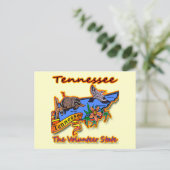 Tennessee the Volunter State Racon Flower Bird B Briefkaart (Staand voorkant)