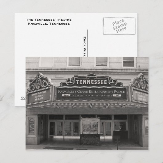 Tennessee-theater Briefkaart (Voorkant / Achterkant)