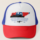 tennessee themed second amendment hat trucker pet (Voorkant)