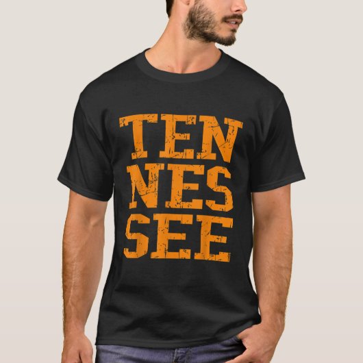 Tennessee  Throwback Design Classic Style T T-shirt (Voorkant)