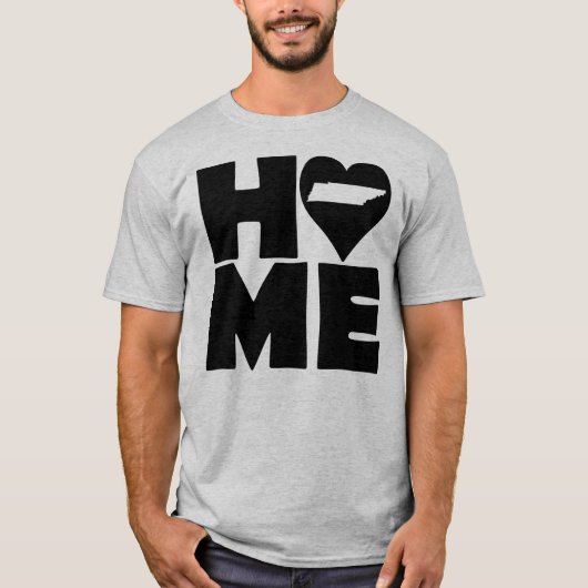 Tennessee Thuis Hart Staat Tees T-Shirt (Voorkant)