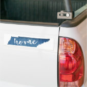 Tennessee Thuis Houtnerf Bumpersticker (Op Truck)