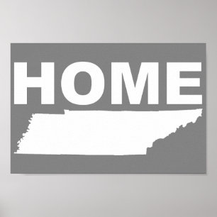 Tennessee Thuis Weg Van Poster Staat Bord