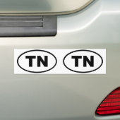Tennessee TN Bumpersticker (Op auto)