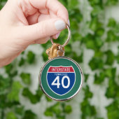 Tennessee TN I-40 Interstate Highway Shield - Sleutelhanger (Hand)