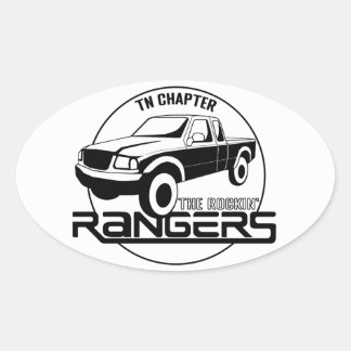 Tennessee, TN - Rockin’ Rangers Chapter Ovale Sticker