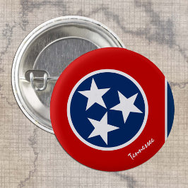 Tennessee-toets, patriottische Tennessee-mode Ronde Button 3,2 Cm