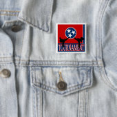 Tennessee Tournament Pin Vierkante Button 5,1 Cm (In situ)