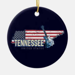 Tennessee United States Retro State USA Keramisch Ornament