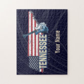 Tennessee United States Retro State USA Legpuzzel (Verticaal)