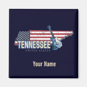 Tennessee United States Retro State  USA Magneet