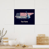 Tennessee United States Retro State USA Poster (Keuken)