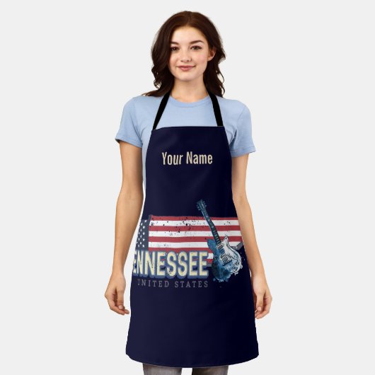 Tennessee United States Retro State USA Schort (Gedragen)