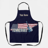 Tennessee United States Retro State USA Schort (Voorkant)