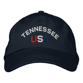 Tennessee USA geborduurd Navy Blue Pet