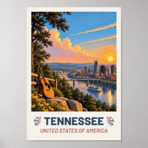 Tennessee USA – Oude Reisposter Poster