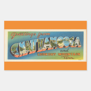 Tennessee, vel van 4 Chattanooga stickers