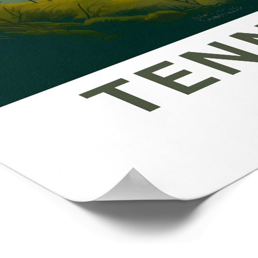 Tennessee Verenigde Staten Travel Print (Hoek)