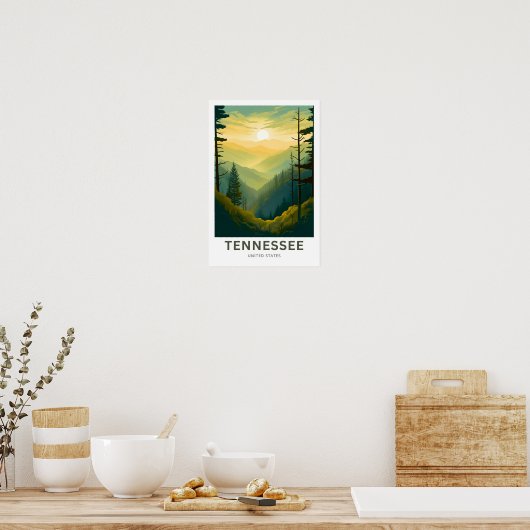 Tennessee Verenigde Staten Travel Print (Keuken)