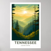 Tennessee Verenigde Staten Travel Print (Voorkant)