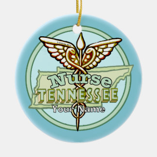 Tennessee Verpleegster Caduceus Keramisch Ornament