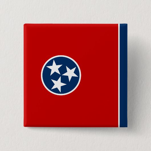 Tennessee Vierkante Button 5,1 Cm (Voorkant)