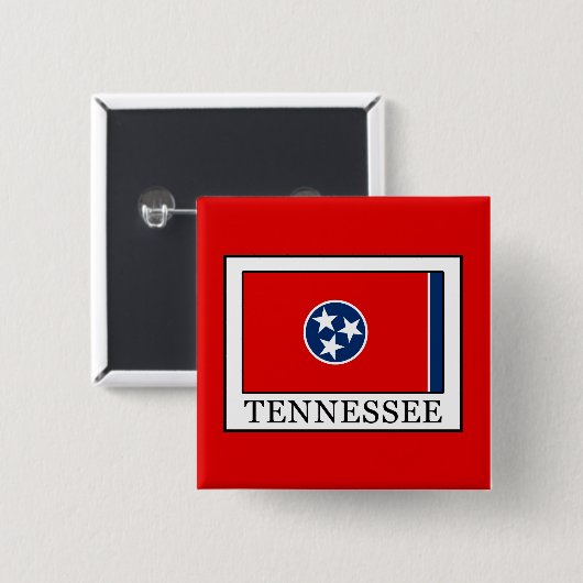 Tennessee Vierkante Button 5,1 Cm (Voorkant /achterkant)