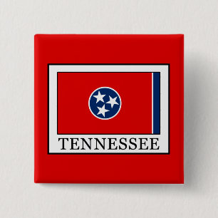 Tennessee Vierkante Button 5,1 Cm
