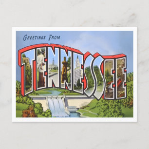 Tennessee Vintage Big Letters Briefkaart