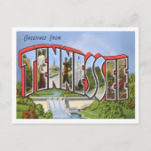 Tennessee Vintage Big Letters Briefkaart (Voorkant)
