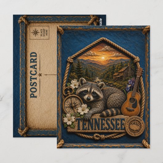 Tennessee Vintage Reizen Briefkaart (Voorkant / Achterkant)