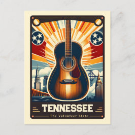 Tennessee | Vintage van patriottische spirit Briefkaart