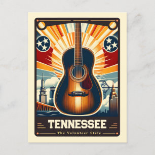 Tennessee   Vintage van patriottische spirit Briefkaart