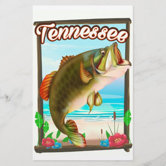 Tennessee visposter. briefpapier (Voorkant)
