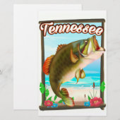 Tennessee visposter. briefpapier (Voorkant / Achterkant)